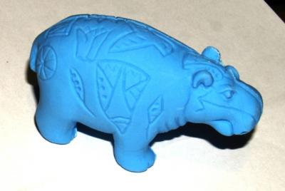 Goma hipopótamo azul